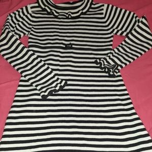 Gymboree Vintage Mod Zebra Striped Sweater Dress 7